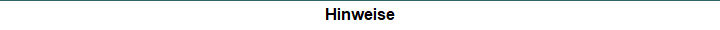 Hinweise